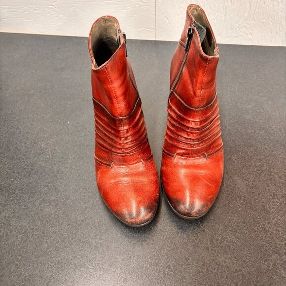 PIKOLINOS Red Ankle Boots - Picture 4 of 16